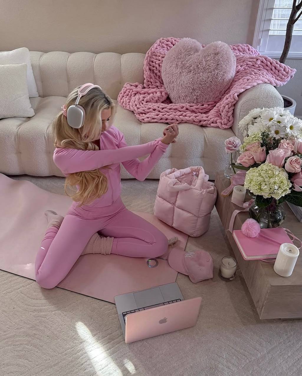 Pembe Scuba İkili takım SlimFit – Spor & Günlük Şıklık Seti